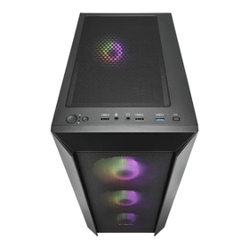 Fsp CMT 218 650W 80+ 4x120 mm Fixed RGB Fan Temperli Cam USB 3.0 Mesh ATX Mid-Tower Gaming Kasa