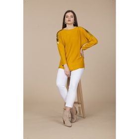 Ftz Women 21-1031 Safran Pul Payet Detaylı Kadın Triko