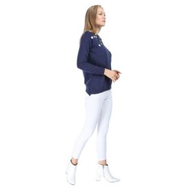 Ftz Women 21-1111 İndigo Pul Detaylı Kadın Triko