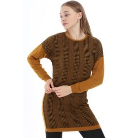 Ftz Women 21-1236 Safran Desenli Kadın Tunik