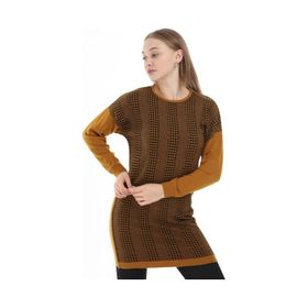 Ftz Women 21-1236 Safran Desenli Kadın Tunik