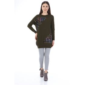 Ftz Women 21-1320 Haki Pul Payet Kadın Triko