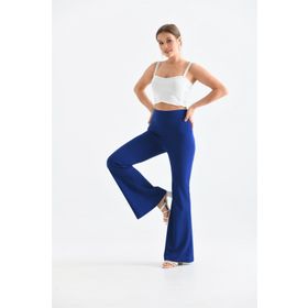 Ftz Women 30172 Saks Mavi Scuba Crep Kadın Pantolon