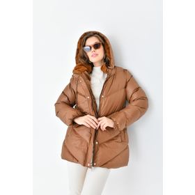 Ftz Women Camel RBN4074 Kadın Şişme Kaban