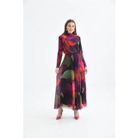 Ftz Women Mor 30417 Kadın Likra Tül Elbise