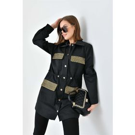 Ftz Women Siyah 30715 Kadın Paraşüt Kap