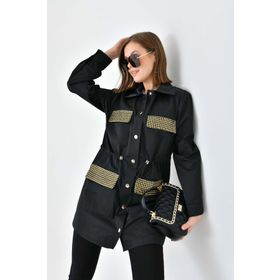 Ftz Women Siyah 30715 Kadın Paraşüt Kap