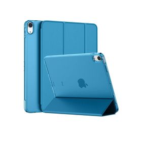 Fuchsia Apple iPad 10.9 inç 10.Nesil Uyumlu Smart Cover Standlı Katlanabilir Akıllı Tablet Kılıfı