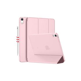 Fuchsia Apple iPad 10.9 inç 10.Nesil Uyumlu Smart Cover Standlı Katlanabilir Akıllı Tablet Kılıfı