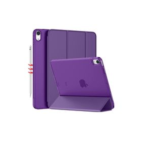 Fuchsia Apple iPad 10.9 inç 10.Nesil Uyumlu Smart Cover Standlı Katlanabilir Akıllı Tablet Kılıfı