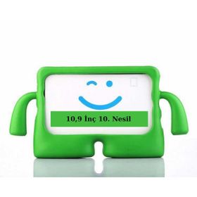 Fuchsia Apple İpad 10,9 İnç 10. Nesil Uyumlu İbuy Standlı Yumuşak Eğlenceli Çocuk Tablet Kılıfı