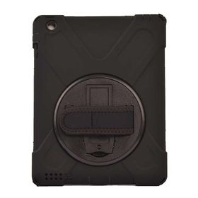 Fuchsia Apple iPad 2 3 4 Uyumlu Defender Zırh Askılı 360° Dönebilir Standlı Tam Koruma Tablet Kılıfı