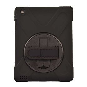 Fuchsia Apple iPad 2 3 4 Uyumlu Defender Zırh Askılı 360° Dönebilir Standlı Tam Koruma Tablet Kılıfı