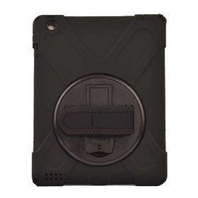 Fuchsia Apple iPad 2 3 4 Uyumlu Defender Zırh Askılı 360° Dönebilir Standlı Tam Koruma Tablet Kılıfı