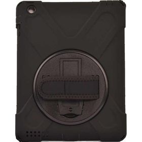 Fuchsia Apple iPad 2 3 4 Uyumlu Defender Zırh Askılı 360° Dönebilir Standlı Tam Koruma Tablet Kılıfı