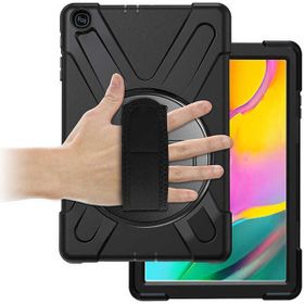 Fuchsia Apple iPad 6 Air 2 Uyumlu Defender Zırh Tablet Askılı 360° Dönebilir Standlı Kılıfı