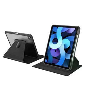 Fuchsia Apple iPad Air 10.9 2020 4. Nesil Uyumlu 360° Dönebilen Standlı İnce ve Fit Mavi Nayn Tablet Kılıfı