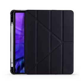 Fuchsia Apple iPad Air 10.9 2020 Tri Folding Kalemlikli Smart Standlı Kılıf