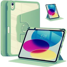 Fuchsia Apple iPad Air 10.9 2022 10. Nesil Uyumlu 360° Dönebilen Standlı Pino Tablet Kılıfı
