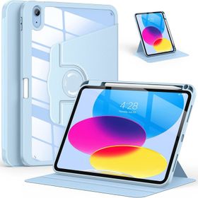 Fuchsia Apple iPad Air 10.9 2022 10. Nesil Uyumlu 360° Dönebilen Standlı Pino Tablet Kılıfı