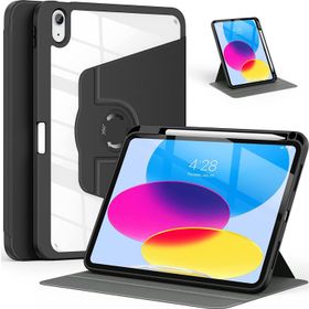 Fuchsia Apple iPad Air 10.9 2022 10. Nesil Uyumlu 360° Dönebilen Standlı Pino Tablet Kılıfı
