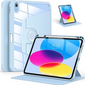 Fuchsia Apple iPad Air 10.9 2022 10. Nesil Uyumlu 360° Dönebilen Standlı Pino Tablet Kılıfı