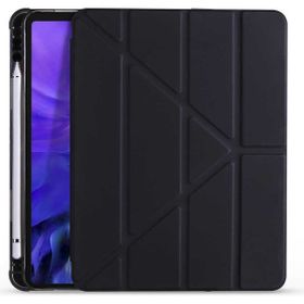 Fuchsia Apple iPad Air 10.9 2022 5. Nesil Uyumlu Kalemlikli Katlanabilen Standlı Akıllı Tablet Kılıfı