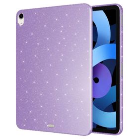 Fuchsia Apple iPad Air 11 2024 Uyumlu Lila Işıltılı Tablet Kılıf