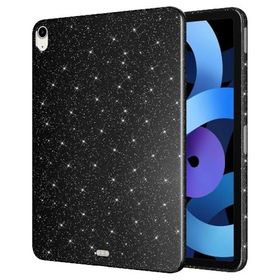 Fuchsia Apple iPad Air 11 2024 Uyumlu Siyah Işıltılı Tablet Kılıf