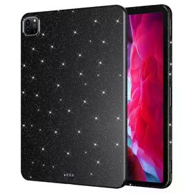 Fuchsia Apple iPad Pro 11 2018 Uyumlu Mor Işıltılı Tablet Kılıf