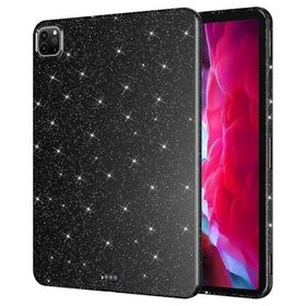 Fuchsia Apple iPad Pro 11 2018 Uyumlu Siyah Işıltılı Tablet Kılıf