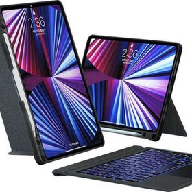 Fuchsia Apple iPad Pro 11 2021 3. Nesil Uyumlu Mag Touch Bluetooth Klavyeli Standlı Mıknatıslı Kılıf