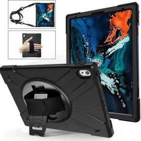 Fuchsia Apple iPad Pro 12.9 2018 3. Nesil Uyumlu Defender Zırh Askılı 360° Standlı Tam Koruma Tablet Kılıfı