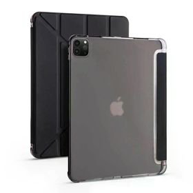 Fuchsia Apple iPad Pro 12.9 2021 5. Nesil Uyumlu Kalemlikli Premium Standlı Katlanabilir Uyku Modu Özellikli Açık Yeşil Tablet Kılıfı