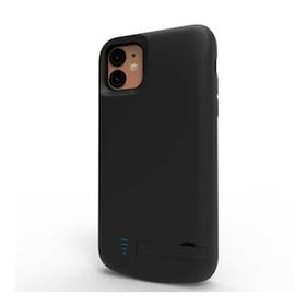 Fuchsia Apple iPhone 11 PRO Uyumlu Şarjlı Led Işık Göstergeli Standlı Powerbank Kapak