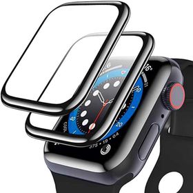 Fuchsia Apple Watch 4/5/6 44 mm PPMA Pet Kenarları Full Kapatan Screen Protector Saat Ekran Koruyucu