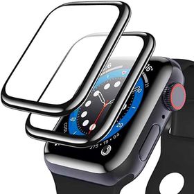 Fuchsia Apple Watch 4/5/6 44 mm PPMA Pet Kenarları Full Kapatan Screen Protector Saat Ekran Koruyucu