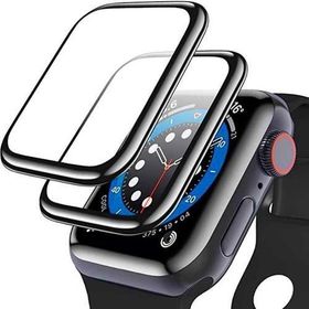 Fuchsia Apple Watch 4/5/6 44 mm PPMA Pet Kenarları Full Kapatan Screen Protector Saat Ekran Koruyucu