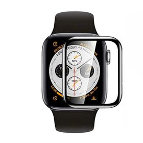 Fuchsia Apple Watch 7 41 mm PPMA Kenarları Full Kapatan Screen Protector Pet Saat Ekran Koruyucu