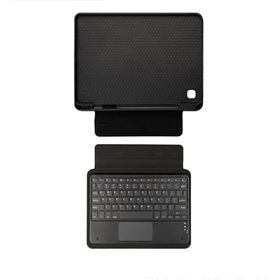 Fuchsia Galaxy Tab A 8.0" 2019 ile Uyumlu Savvy Keyboard Bluetooh Bağlantılı Standlı Klavyeli Tablet Kılıfı