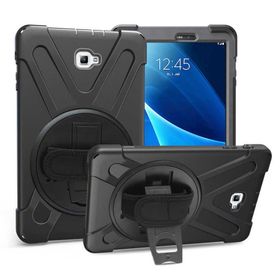 Fuchsia Galaxy Tab A T580 10.1 Uyumlu Defender Zırh Tablet Kılıfı