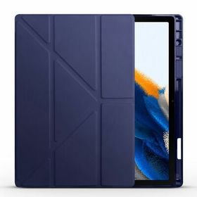 Fuchsia Galaxy Tab A8 10.5 SM-X200 Kalem Bölmeli Standlı Anti Şok Özellikli Kılıf
