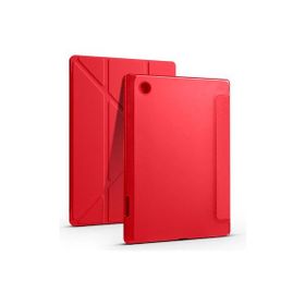 Fuchsia Galaxy Tab A8 10.5 SM-X200 Kalem Bölmeli Standlı Anti Şok Özellikli Kılıf