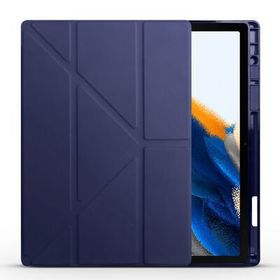 Fuchsia Galaxy Tab A8 10.5 SM-X200 Kalem Bölmeli Standlı Anti Şok Özellikli Kılıf