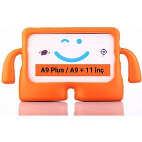 Fuchsia Galaxy Tab A9 Plus 11 inç X210 - X216 - X218 Uyumlu iBuy Standlı Çocuk Turuncu Tablet Kılıfı