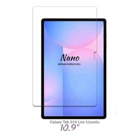 Fuchsia Galaxy Tab S10 Lite İle Uyumlu 10.9 İnç Nano Ultra İnce Tablet Ekran Koruyucu