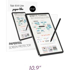 Fuchsia Galaxy Tab S10 Lite İle Uyumlu Gerçek Kağıt Hissi Parlama Önleyici Paper Like Tablet Ekran Koruyucu