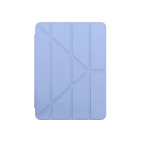 Fuchsia Galaxy Tab S6 Lite 2024 P620 WiFi Uyumlu Trifolding Akıllı Uyku Modlu Mor Silikon Tablet Kılıfı