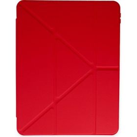 Fuchsia Galaxy Tab S6 Lite P610 Kılıf Tri Folding Kalem Bölmeli Standlı Kılıf