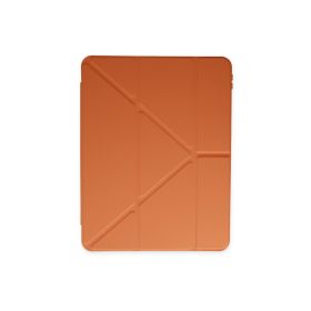 Fuchsia Galaxy Tab S6 Lite P610 Kılıf Tri Folding Kalem Bölmeli Standlı Kılıf